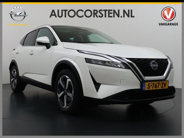 Nissan QASHQAI 1.3T 158PK MHEV Automaat Xtronic Panoramadak Trekhaak Adap.Cruise Navi Ecc 360°Camera Android Auto Apple Carplay Pdc N-Connecta Privacy Glas Lmv Full-Led DAB Bluetooth Lane Assist Rijstrooksensor Wifi Dealeronderhouden 1e Eigenaar Origineel Nederlandse Au