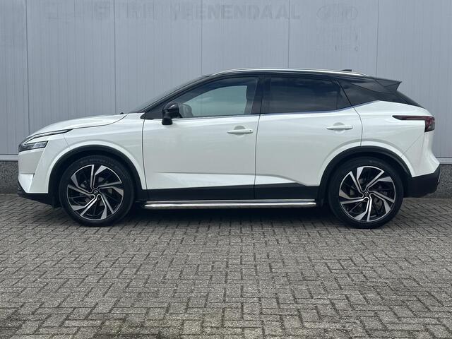Nissan QASHQAI 1.3 MHEV Xtronic Tekna Plus / Panoramadak / BOSE / ACC / Luxe Lederen Bekleding / Stoel & Stuurwiel Verwarming / Elektr. Stoelen / Elektr. Achterklep / Memory Stoelen /