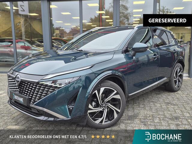 Nissan QASHQAI 1.3 MHEV Tekna Plus | Panoramadak | Bose | 1800KG trekgewicht | Massage | Leder | 20" | AppleCarplay | AndroidAuto | 360 Camera