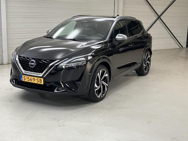 Nissan QASHQAI 1.3 MHEV Xtronic Tekna Plus / Trekhaak 1800Kg Trekgewicht / Panoramadak / BOSE Audio / Lederen Bekleding / Elektr. Stoel / Stoel & Stuur Wiel Verwarming / Camera /
