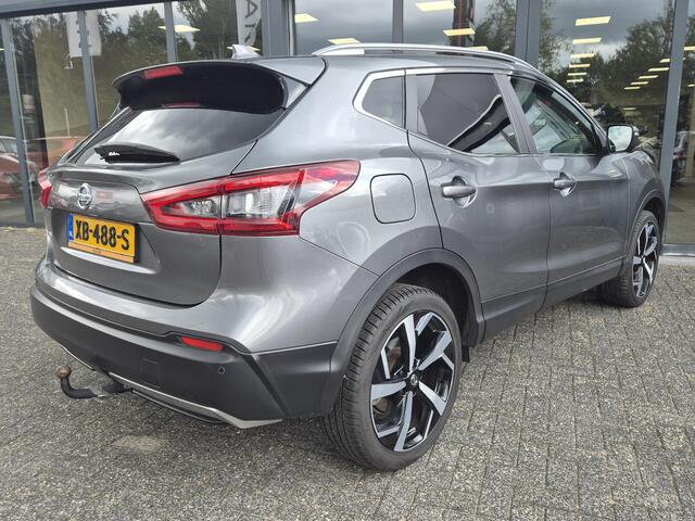 Nissan QASHQAI 1.2 Tekna | Panoramadak | Navigatie | Trekhaak | Nette auto | Dealer onderhoud | TEKNA | 1/2 Leder |