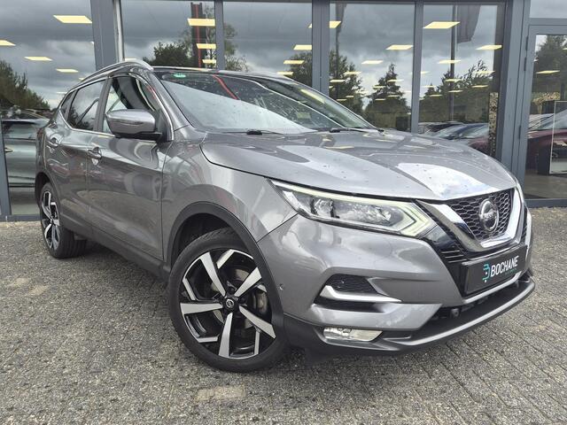 Nissan QASHQAI 1.2 Tekna | Panoramadak | Navigatie | Trekhaak | Nette auto | Dealer onderhoud | TEKNA | 1/2 Leder |