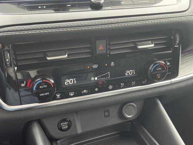 Nissan QASHQAI 1.3 MHEV Xtronic Tekna / Panoramadak / Bestuurderstoel Met Geheugen / Adaptief Cruise Control / 1800kg trekken / Elektr. Achterklep / Apple Carplay&Android Auto / Stuur-. Stoel en Voorruit Verwarming / Head-Up Display / Sfeerverlichting /