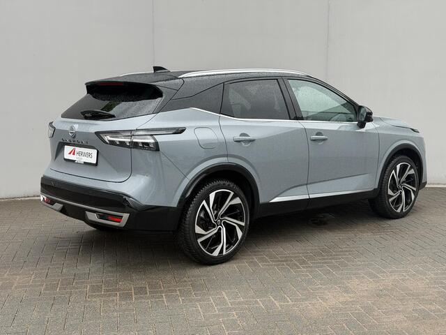 Nissan QASHQAI 1.3 MHEV Xtronic Tekna Plus / Panoramadak / Fabrieksgarantie tot 10-2028 / HUD / BOSE / ACC / Luxe Lederen Bekleding / StoelMassage / Stoel & Stuurwiel Verwarming / Elektr. Stoelen / Elektr. Achterklep / Memory Stoelen / All Season Banden /