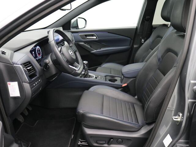 Nissan QASHQAI 1.3 MHEV Tekna / Panoramadak / All Seasonbanden / Trekhaak / 1400 Kg Trekgewicht / Lederen bekleding / Bestuurdersstoel Elektrisch / Adaptieve cruise control / Historie aanwezig /