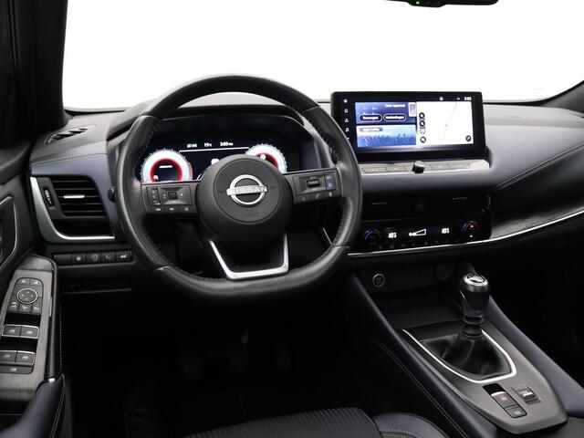 Nissan QASHQAI 1.3 MHEV Tekna / Panoramadak / All Seasonbanden / Trekhaak / 1400 Kg Trekgewicht / Lederen bekleding / Bestuurdersstoel Elektrisch / Adaptieve cruise control / Historie aanwezig /