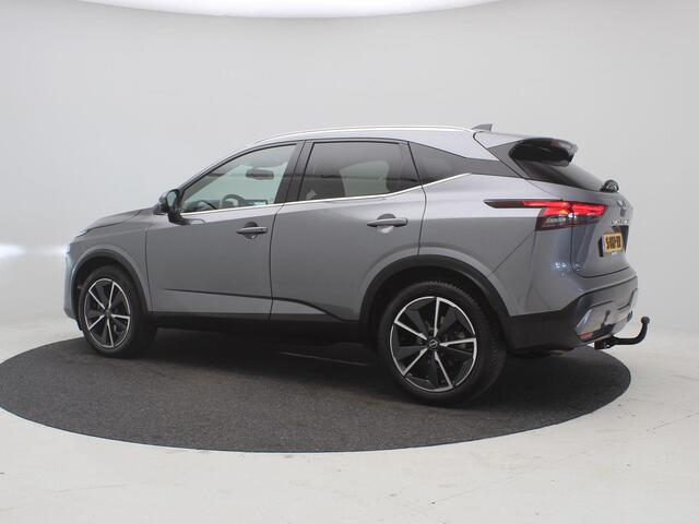 Nissan QASHQAI 1.3 MHEV Tekna / Panoramadak / All Seasonbanden / Trekhaak / 1400 Kg Trekgewicht / Lederen bekleding / Bestuurdersstoel Elektrisch / Adaptieve cruise control / Historie aanwezig /