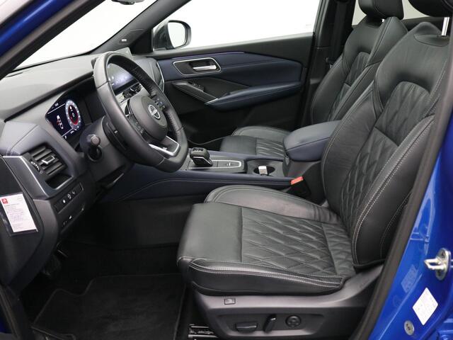 Nissan QASHQAI 1.3 MHEV Xtronic Tekna Plus / Panoramadak / All Seasonbanden / Lederen bekleding / 1ste Eigenaar / NL Auto / Trekhaak / 1800KG Trekgewicht / Bestuurdersstoel Elektrisch met geheugenfunctie / Massage functie / Adaptieve cruise control / Historie aanwezig /