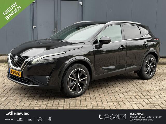 Nissan QASHQAI 1.3 MHEV Tekna / Trekhaak ( 1400 KG Trekgewicht ) / Panoramadak / Adaptieve Cruise Control / Head Up Display / 360 Graden Camera / Apple Carplay / Navigatie