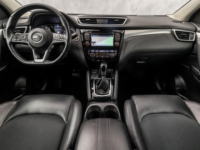 Nissan QASHQAI 1.2 Tekna Sport Automaat (PANORAMADAK, NAVIGATIE, 360 CAMERA, BOSE AUDIO, STOELVERWARMING, SPORTSTOELEN, GETINT GLAS, LANE ASSIST, NIEUWSTAAT)