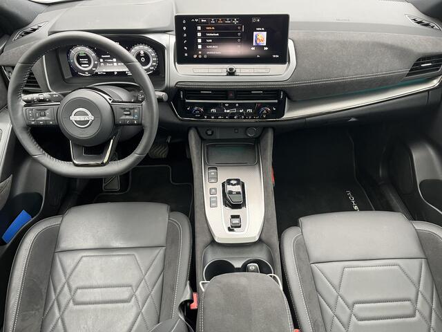 Nissan QASHQAI 1.5 e-Power N-Design / Adaptief Cruise Control / Apple Carpllay&Android Auto / Panorama Dak / Leder&Alcantara Bekleding / Navigatie / Stoel-, Stuur Verwarming / 360 Camera / Parkeersensoren /