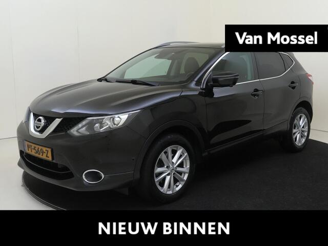 Nissan QASHQAI 1.2 Business Edition | airco automatisch, audio-navigatie full map, Autonomous Emergency Braking | cruise control | dodehoek detectie | LED koplampen | lederen/stof bekleding | lichtmetalen velgen 17"| panoramadak | voorstoelen verwarmd