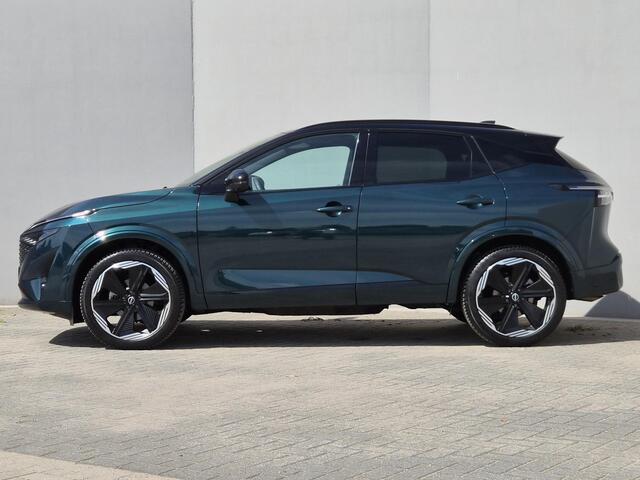Nissan QASHQAI 1.3 MHEV Xtronic N-Design / Fabrieksgarantie tot 03-2028 / All season banden / Cold Pack / Trekgewicht 1800 kg / Stuur- Stoel & Voorruit verwarming / Rondomzicht camera / Apple Carplay Android Auto / Adaptief cruise control / Climate control /