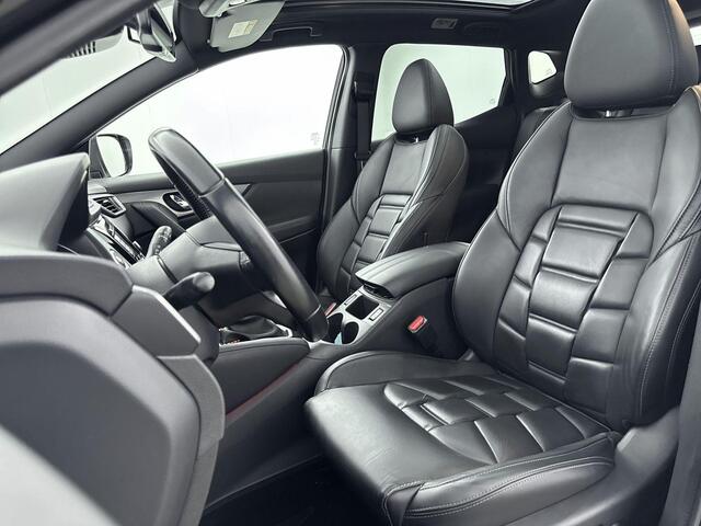 Nissan QASHQAI 1.3 DIG-T Tekna + | airco automatisch | Apple Carplay/Android | cruise control adaptief | dodehoek detectie | LED koplampen | lederen bekleding | lichtmetalen velgen 19" | navigatiesysteem full map | panoramadak |