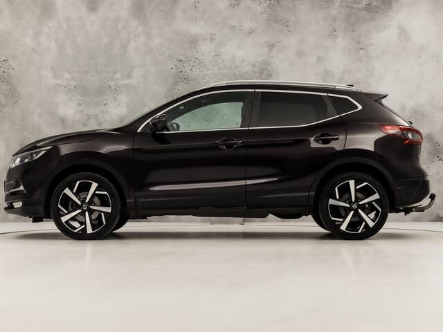 Nissan QASHQAI 1.2 Tekna + (PANORAMADAK, NAVIGATIE, MEMORY SEAT, NAPPA LEDER, ZWART HEMEL, 360 CAMERA, STOELVERWARMING, GETINT GLAS, TREKHAAK, NIEUWE APK, NIEUWSTAAT)
