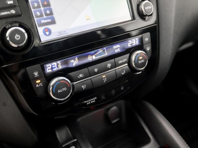 Nissan QASHQAI 1.2 Tekna + (PANORAMADAK, NAVIGATIE, MEMORY SEAT, NAPPA LEDER, ZWART HEMEL, 360 CAMERA, STOELVERWARMING, GETINT GLAS, TREKHAAK, NIEUWE APK, NIEUWSTAAT)