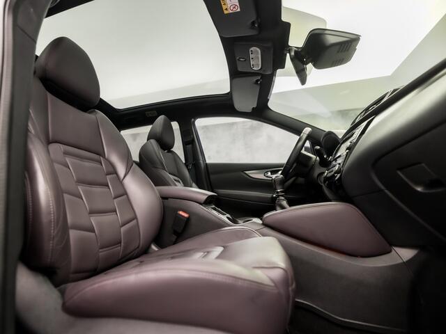 Nissan QASHQAI 1.2 Tekna + (PANORAMADAK, NAVIGATIE, 360 CAMERA, LEDER, BOSE AUDIO, ELEK SPORTSTOELEN, KEYLESS, STOELVERWARMING, GETINT GLAS, NIEUWE APK, NIEUWSTAAT)