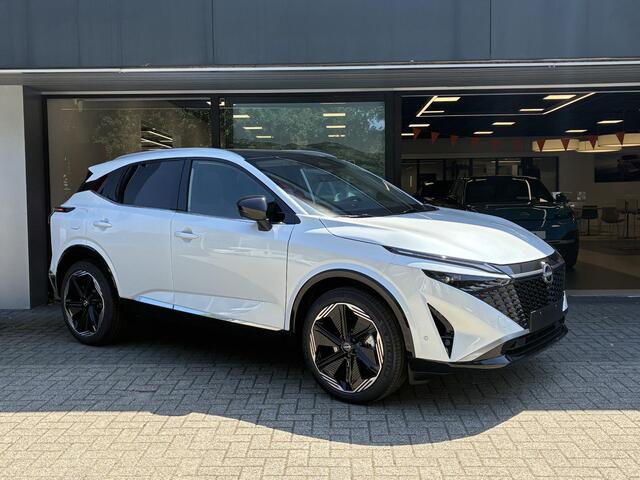 Nissan QASHQAI 1.5 e-Power Tekna Plus NIEUW UIT VOORRAAD LEVERBAAR | Stoelmassage | Lederen bekleding | Bose geluidsinstallatie | Stoelverwarming | Stuurverwarming | Adaptieve Cruise Control | Climate Control | Panoramadak | Apple CarPlay & Android Auto | 10 jaar fabrie