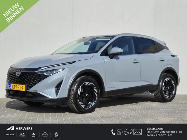 Nissan QASHQAI 1.5 e-Power N-Connecta / Facelift / Panoramadak / All season banden / Rondomzicht camera / Adaptief cruise control / Draadloze telefoon lader / Apple Carplay Android Auto / Climate control / Navigatie / Keyless Entry/Start / Parkeersensoren voor en achter