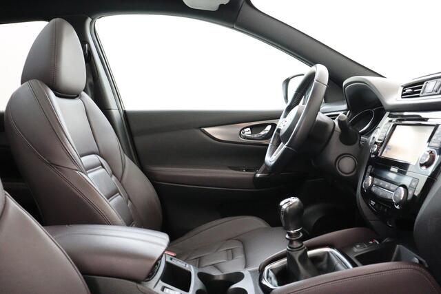 Nissan QASHQAI 1.6 TEKNA + -PANO.DAK|BOSE|360°CAM|MEMORY|KEYLESS|LEDER|DODEHOEK|STOELVERW.|TREKHAAK|19"