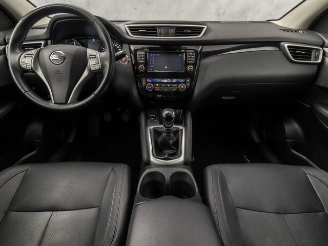 Nissan QASHQAI 1.6 dCi Tekna 4WD (PANORAMADAK, NAVIGATIE, LEDER, 360 CAMERA, ELEK SPORTSTOELEN, STOELVERWARMING, GETINT GLAS, CRUISE, NIEUWSTAAT)