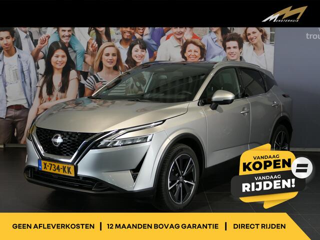 Nissan QASHQAI 1.3 MHEV Xtronic Tekna *1.800KG Trekgewicht!* Panoramadak - Allseasons - Dakrails - Trekhaak! - Headup display