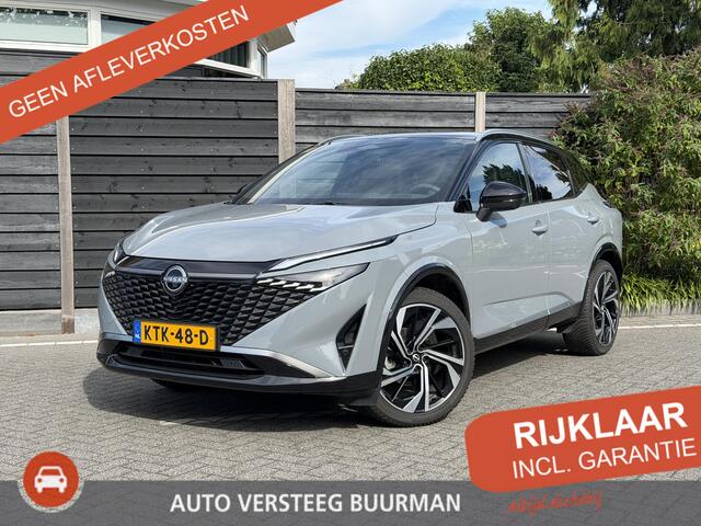 Nissan QASHQAI Tekna Plus 1.3 MHEV 158PK Xtronic Automaat Navigatie, Rondomzichtcamera, Keyless, Panoramadak, Elektrische Kofferbak, Stoelverwarming, Massage
