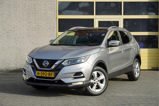 Nissan QASHQAI 1.3 DIG-T 141PK! Business Edition BJ2020 Lmv 17" | Led V+A | Pdc | Keyless entry | Panoramadak | Verwarmde voorruit | 360° Camera | Navi | Climate control | Cruise control | Elek. Be stoel | Verwarmde voorstoelen | Extra getint glas
