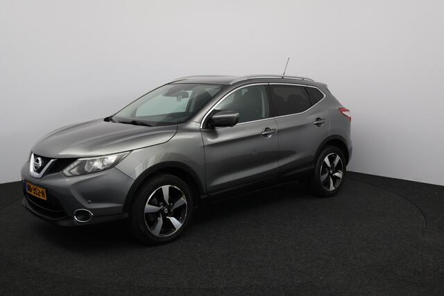 Nissan QASHQAI 1.2 N-Connecta/ Trekhaak/ Panorama-Dak/ 18'' LMV/ Keyless/ 360° Camera/ Lane-Assist./ Navi/ Clima/ Cruise/ Elek. pakket/ Isofix/ Bluetooth/ Multi. LEDER. Stuur/ Mistl./ PDC V+A/ Extra getint glas/ Dakrails.