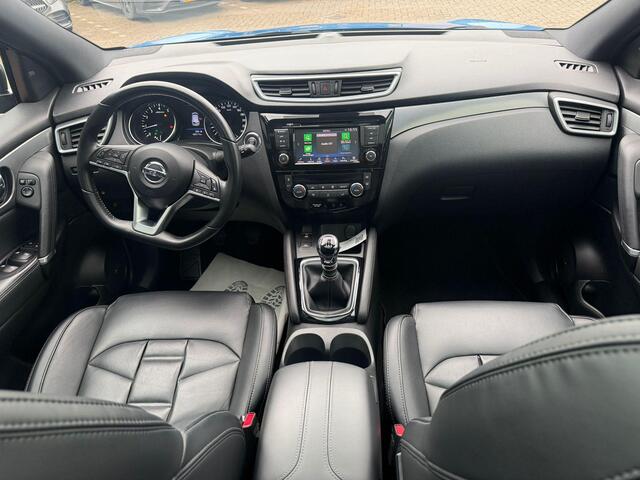 Nissan QASHQAI 1.3 DIG-T Tekna + AFNEEMBARE TREKHAAK | LEDER | 360 GRADEN CAMERA | BOSSE | ELEKTRISCH VERSTELBARE STOELEN | STOELVERWARMING | STUURVERWARMING | STOELKOELING | PANORAMADAK | NAVIGATIE | LED | DODEHOEK DETECTIE | APPLE CARPLAY / ANDROID AUTO | ADAPTIEVE CRUISECONTROL |