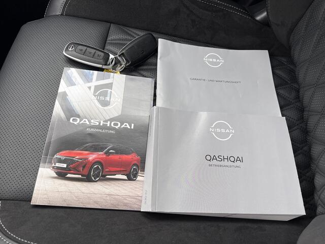 Nissan QASHQAI 1.3 MHEV Xtronic Tekna Plus / Dealer onderhouden / Fabrieksgarantie tot 10-2028 / 1.800 kg trekgewicht / HUD / BOSE audio / Panorama dak / Stuur- & stoelverwarming / Massage stoelen / Elektrische stoelen & klep / Apple Carplay Android / 20" LM wielen & All Season banden /