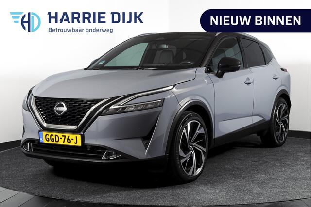 Nissan QASHQAI 1.3 MHEV Xtronic 158 PK Tekna Plus | Trekhaak | Panodak | Dig.Cockpit | Adapt.Cruise | Bose | Stoelverw. | 360 camera | NAV+App.Connect | Auto.Airco | LM 20" |