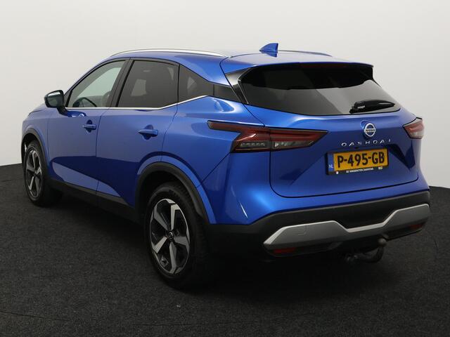 Nissan QASHQAI 1.3 MHEV Xtronic Premiere Edition Apple Carplay/Android Auto, Cruise control adaptief, dodehoekdetectie met correctie, Parkeersensor voor en achter Combineert een ruime, comfortabele uitstraling met een luxe afwerking. Dankzij de soepele Xtronic-automaat en moderne hybride techniek rijdt deze Qashqai heerlijk ontspannen en efficiënt. Een