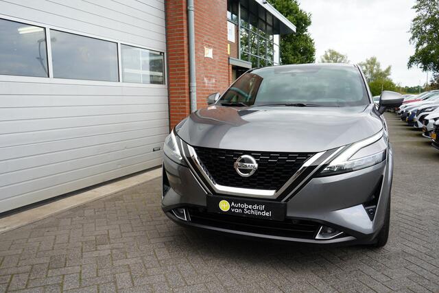 Nissan QASHQAI 1.3 MHEV XTRONIC 158PK TEKNA + VERWARMINGSPAKKET KEURIGE NETTE STAAT! 360CAMERA ZWARTE HEMEL 18INCH 4X ZGAN BANDEN ADAPTIEVE CRUISE ANDROID/APPLECARPLAY NAVI CLIMA STOEL/STUUR/VOORRUITVERWARMING PDC V+A+ASSIST ELECTR.KLEP ENZ...