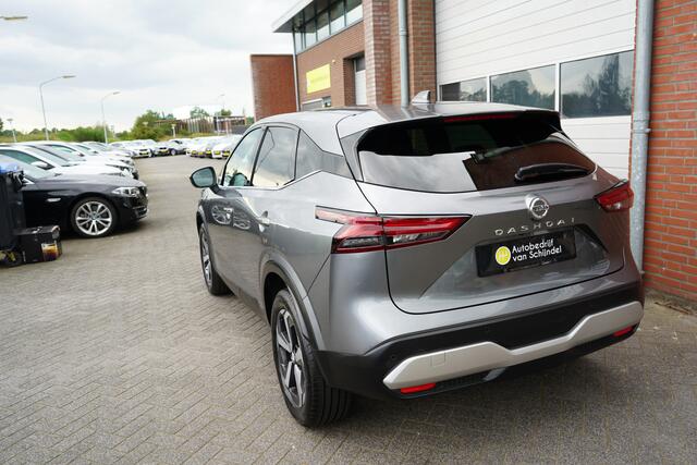 Nissan QASHQAI 1.3 MHEV XTRONIC 158PK TEKNA + VERWARMINGSPAKKET KEURIGE NETTE STAAT! 360CAMERA ZWARTE HEMEL 18INCH 4X ZGAN BANDEN ADAPTIEVE CRUISE ANDROID/APPLECARPLAY NAVI CLIMA STOEL/STUUR/VOORRUITVERWARMING PDC V+A+ASSIST ELECTR.KLEP ENZ...