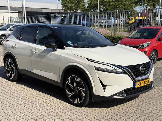 Nissan QASHQAI 1.3 MHEV Xtronic Tekna Plus | BOSE | Leder | Panoramadak | 360° camera | Head-Up Display | Stoel- en stuurverwarming