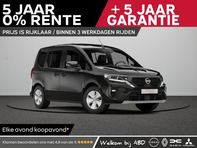 Nissan Townstar N-Connecta + Ramenpakket 44 kWh | 180 graden openende achterdeuren | 8''-Multimediadisplay met aanraakscherm compatibel met Apple Carplay & Android Auto | Achteruitrijcamera