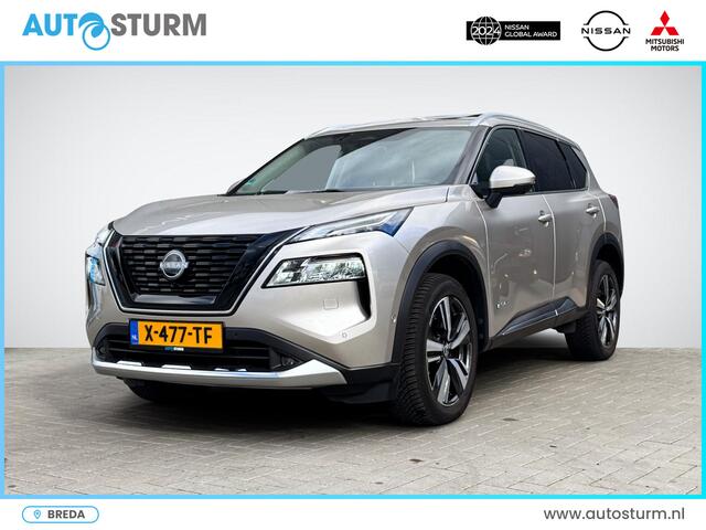 Nissan X-TRAIL 1.5 e-Power Tekna Sun Pack | Panoramadak | Leder | Head-Up Display | Stuur- + Stoelverwarming | 360° Camera | Adapt. Cruise Control | Rijklaarprijs!