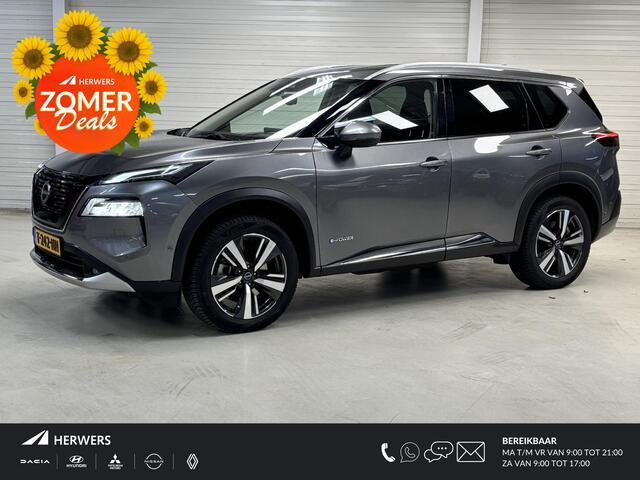 Nissan X-TRAIL 1.5 e-4orce Tekna 4WD 7p. AUTOMAAT / trekhaak / Voorstoelen + stuurwiel verwarmd / Rondomzichtcamera / Parkeersensoren voor + achter / Lichtmetalen velgen 19" / Keyless / Apple Car Play & Android Auto