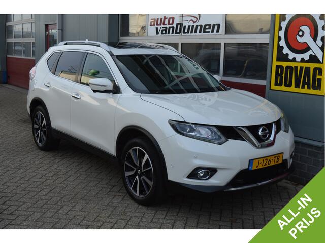 Nissan X-TRAIL 1.6 DIG-T Tekna O.a: Voll. Leder, Afn. trekhaak, Opendak Pano, All-season, Key-Less, Elektr. achterklep, All-in prijs!