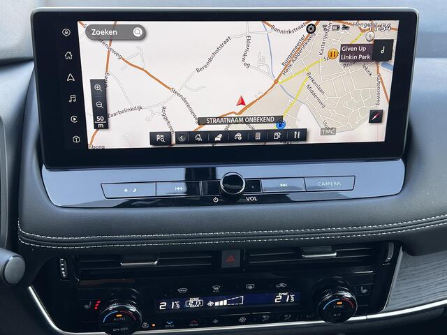 Nissan X-TRAIL 1.5 e-4orce Tekna 4WD Automaat / Fabrieksgarantie tot 10-2027 / 1.800 kg trekgewicht / Navigatie / Elektr. stoelen en klep / Stuur-, stoel- en achterbankverwarming / HUD / Camera 360° / 19" LM wielen met All Season banden /