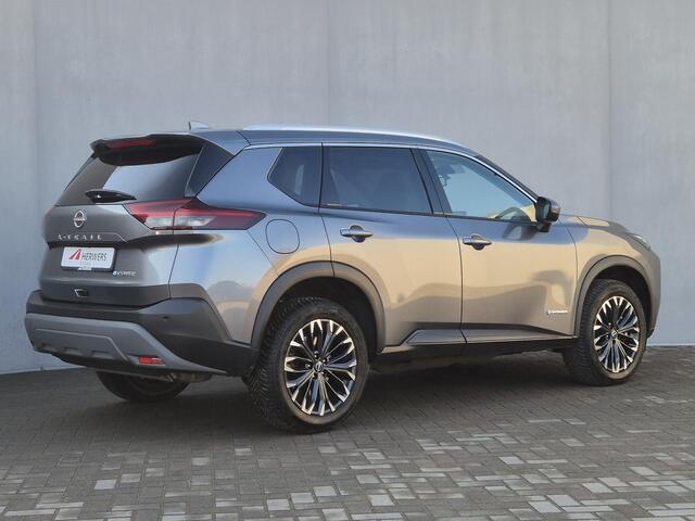 Nissan X-TRAIL 1.5 e-Power Tekna Automaat / Fabrieksgarantie tot 04-2028<100.000 / All season banden / Head Up Display / Elektrische achterklep / Glazen schuif- en kanteldak / Stuur-, Stoel & Achterbank verwarming / Adaptief cruise control /