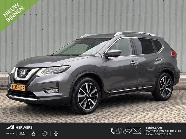 Nissan X-TRAIL 1.6 DIG-T Tekna / Trekhaak 1800 KG / Lederen Bekleding / Schuif/Kanteldak / BOSE Audio / Navigatie / 360 Graden Camera / Stoelverwarming Voor + Achter / Elektrische Kofferbak / Stuurverwarming / Elektrisch Verstelbare Bestuurdersstoel /
