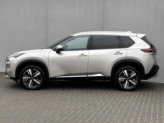 Nissan X-TRAIL 1.5 MHEV Tekna 163pk 5 zits Automaat / Trekgewicht 2000 Kg / HUD / Elektrische achterklep / Apple Carplay Android Auto / Stuur-, Stoel en achterbankverwarming / Adaptief CC / 360 ° camera / Voorruit verwarming /