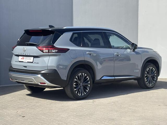 Nissan X-TRAIL 1.5 e-4orce Tekna 4WD Automaat / 1800 kg Trekgewicht / Fabrieksgarantie tot 07-2028<100.000km / Dealer onderhouden / All Season banden / Head Up Display / Elektrische achterklep / Adaptief cruise control / Rondomzicht camera /