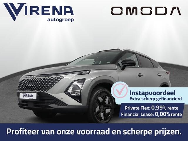 Omoda 5 SHS Hybride Premium - Kantel/Schuifdak - Adaptief Cruisecontrol - 18' Lichtmetalen Velgen - Privacy Glass - Stoel/Stuurwiel Verwarming - 7 Jaar Fabrieksgarantie - 1000KM Rijbereik