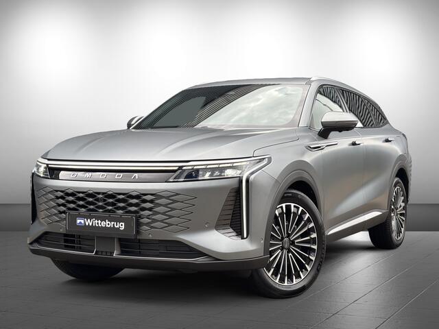 Omoda 9 SHS Premium Plug-In Hybride Automaat met 1100 km Range, Lederen bekleding, Elektrsiche stoelverstelling voor en achter Nu te bestellen en proef te rijden!