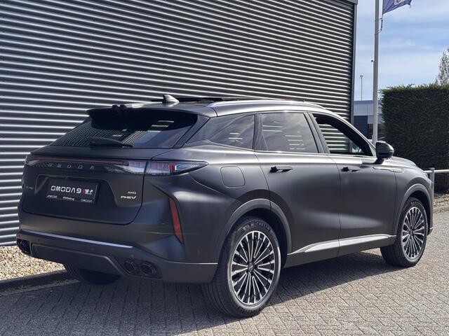 Omoda 9 SHS Premium Plug-In Hybride Automaat met 1100 km Range, Lederen bekleding, Elektrsiche stoelverstelling voor en achter Uit voorraad leverbaar!