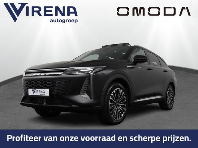 Omoda 9 SHS 1.5T-GDi SHS-P Premium - Inruilpremie ¤ 4.000,- - PHEV Premium - Panoramadak - 140km actieradius plug in hybride - Parkeerhulp voor en achter - 7 jaar Fabrieksgarantie