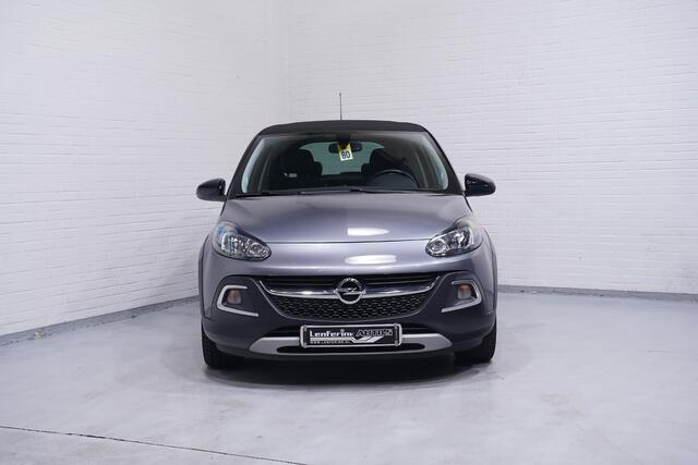 Opel ADAM 1.0 Turbo Rocks BlitZ NAP 17"lmv climate-controlle navi-fullmap electrisch-vouwdak multifunctioneel-stuurwiel apple-carplay cruise-controlle stoel-stuurverwarming private-glas camera